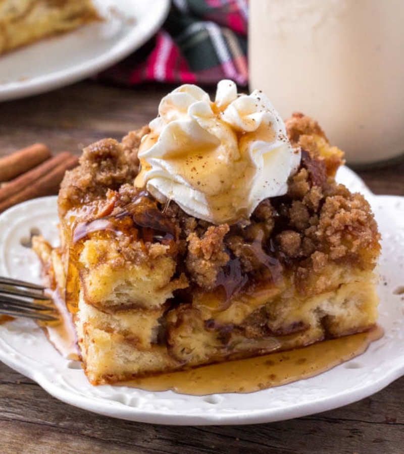 Eggnog French Toast with berries